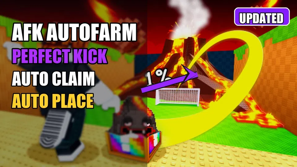 Thumbnail for AFK Autofarm Script for Kick a Lucky Block - Perfect Kick, Auto Claim & Place