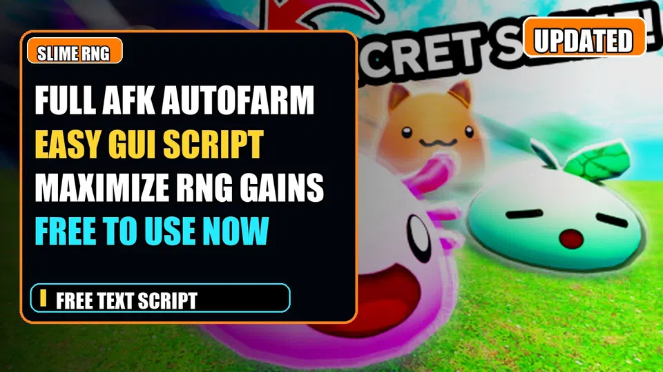 Thumbnail for Slime RNG: Full AFK Autofarm GUI Script for Effortless Farming