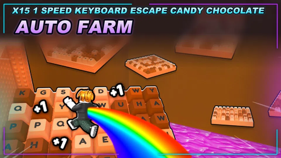 Thumbnail for [X15] +1 Speed Keyboard Escape | Candy & Chocolate Script | AUTO FARM | OP FEATURES