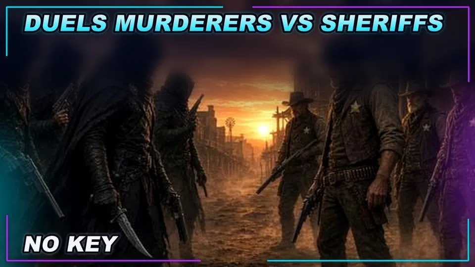 Thumbnail for [🌌DUELS] Murderers VS Sheriffs Script | NO KEY