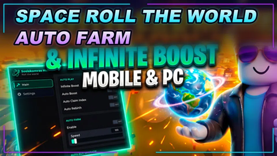 Thumbnail for [🚀 SPACE] roll the world 🌎 Script | AUTO FARM | SCRIPT HUB