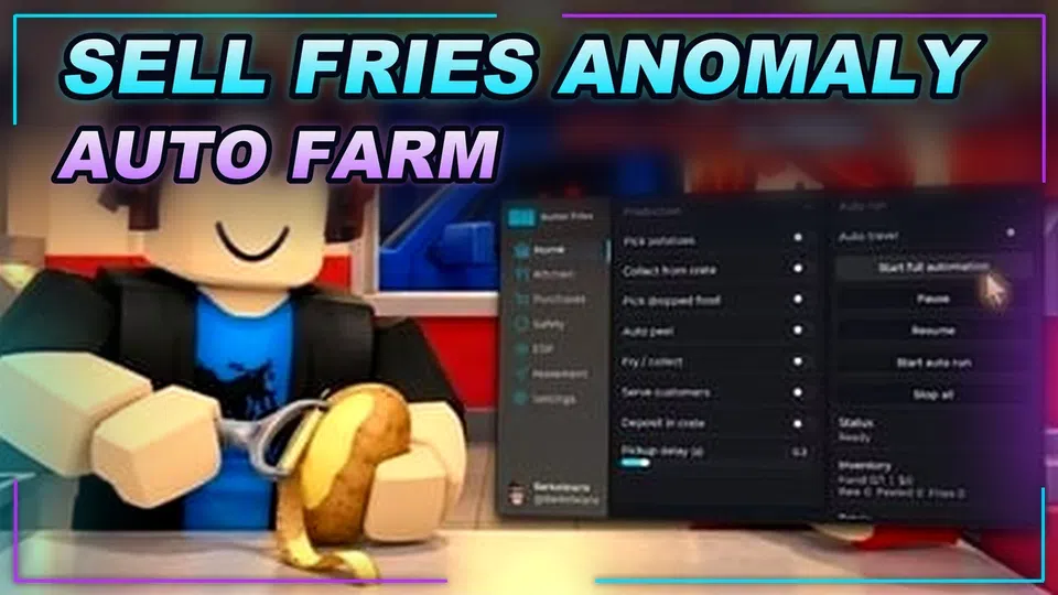 Thumbnail for 🎃 Sell Fries! [Anomaly] 🍟 Script | AUTO FARM